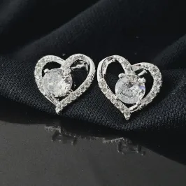 BRINCO CORAÇÃO COM PEDRA DE ZIRCONIA BP