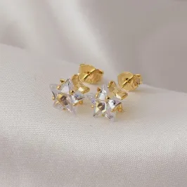 BRINCO ESTRELA DE ZIRCONIA BD