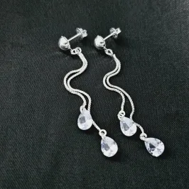 BRINCO GOTA DE ZIRCONIA + PEDULO VENEZIANA BP