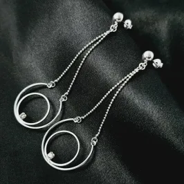 BRINCO PÊNDULO DE CIRCULO DUPLO MINIMALISTA BP
