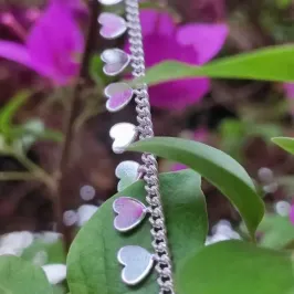 PULSEIRA ELO 1X1 + PENDULO CORAÇÕES BP