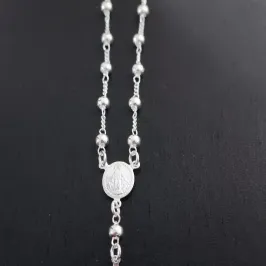 PULSEIRA TERÇO DE PÉROLAS PRATAS BP