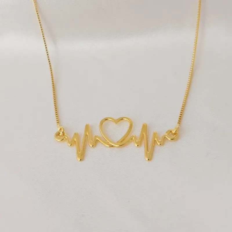 GARGANTILHA VENEZIANA ONDAS CARDIACAS CORAÇÃO BD