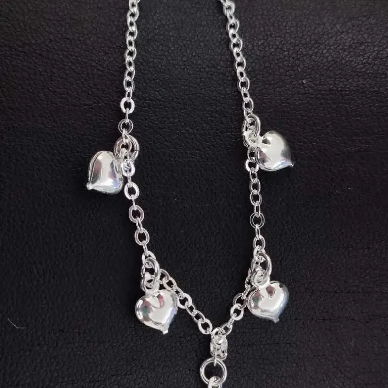 PULSEIRA INFANTIL ELO PORTUGUÊS CORAÇÃO COM CHOCALHOS BP