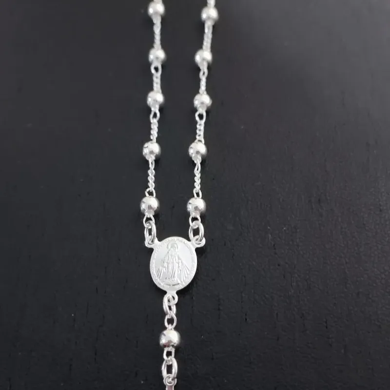 PULSEIRA TERÇO DE PÉROLAS PRATAS BP