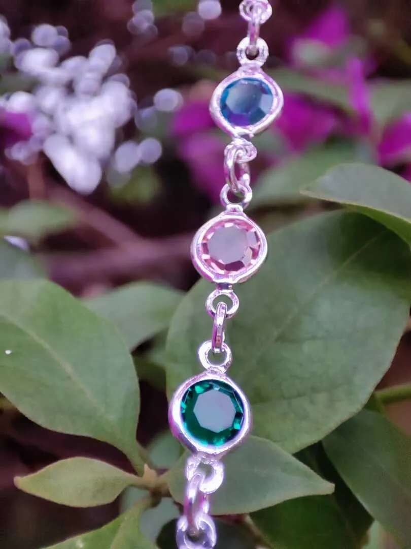PULSEIRA PEDRAS DE ZIRCONIAS COLORIDAS BP