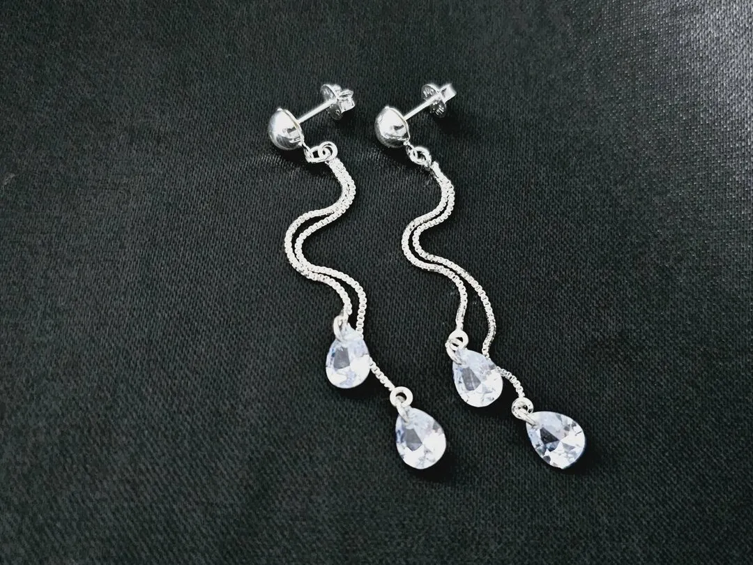 BRINCO GOTA DE ZIRCONIA + PEDULO VENEZIANA BP