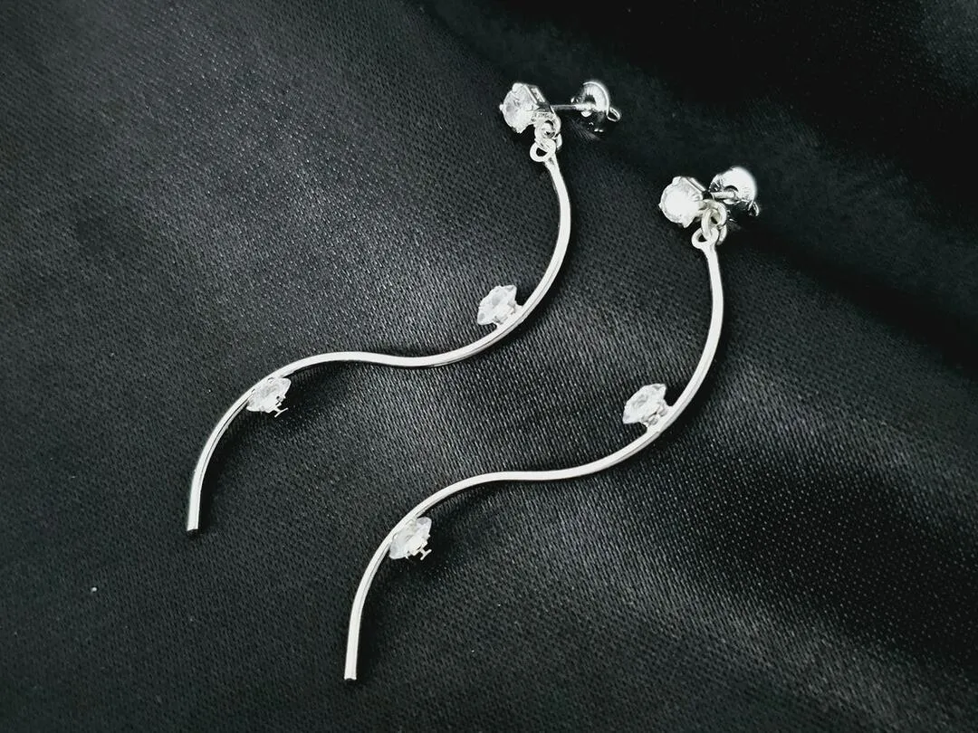 Brinco um fio com zirconia BP