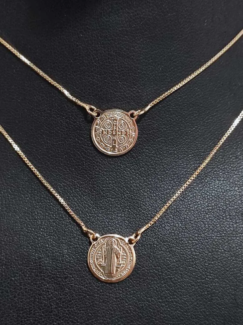 ESCAPULÁRIO VENEZIANA MEDALHÃO DE SÃO BENTO BD