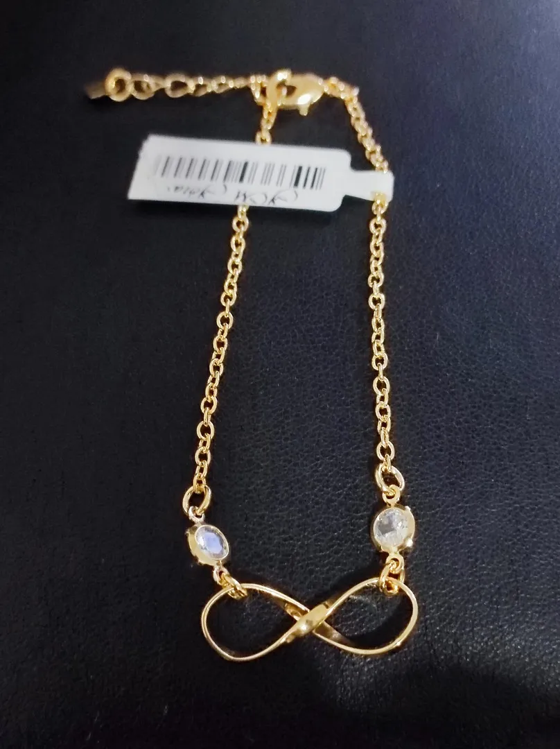 PULSEIRA ELO PORTUGUÊS INFINITO COM PEDRAS DE ZIRCÔNIAS BD