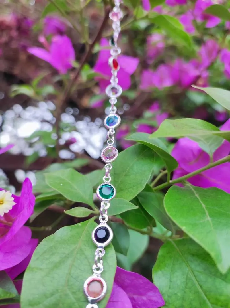 PULSEIRA PEDRAS DE ZIRCONIAS COLORIDAS BP