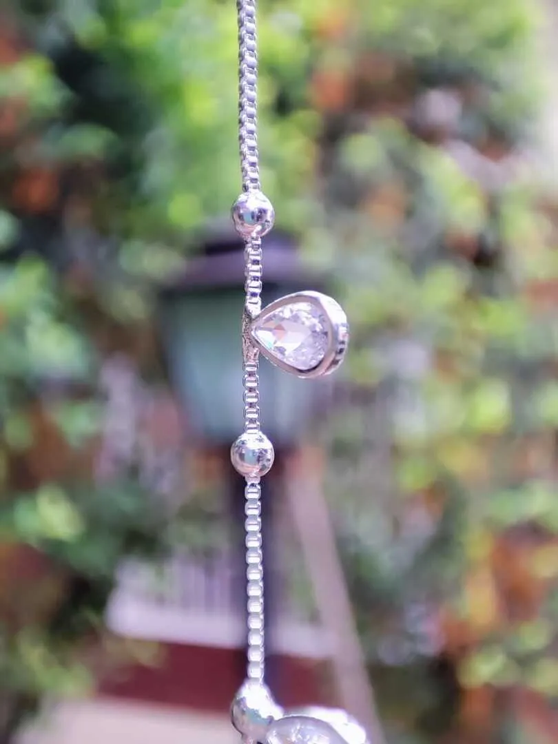 PULSEIRA VENEZIANA GOTAS DE ZIRCONIAS CRISTAL BP